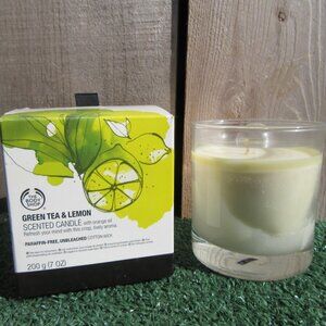 Brand New The Body Shop Green Tea & Lemon Scented 7 oz Candle